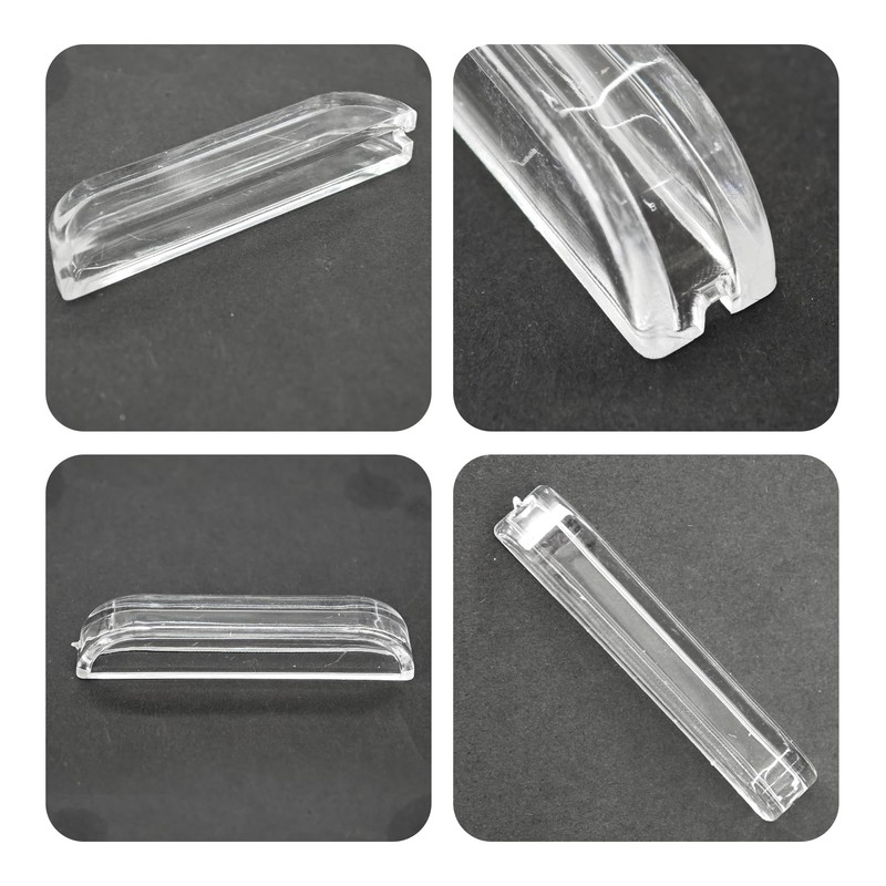 bociloy 12Pcs 2 Inch Transparent Acrylic Glass Door Handle Pulls,