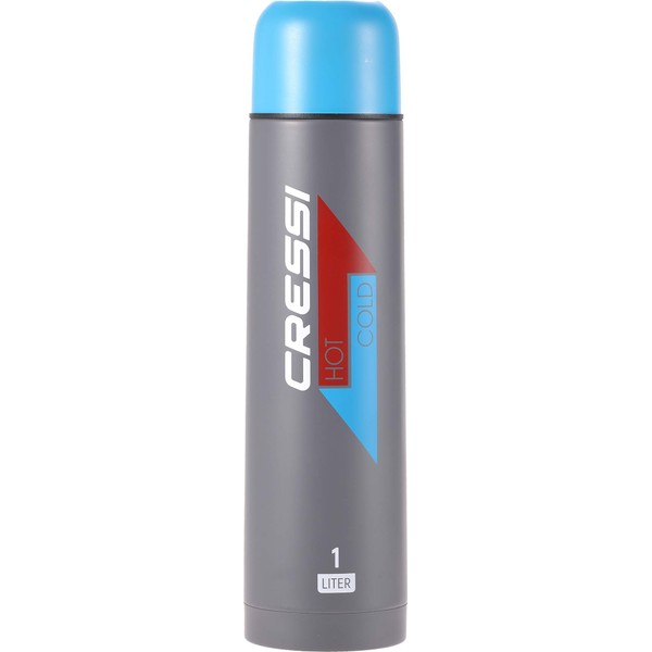 Cressi Unisex Adult Stainless Steel Thermal Flask 1L Stainless Steel