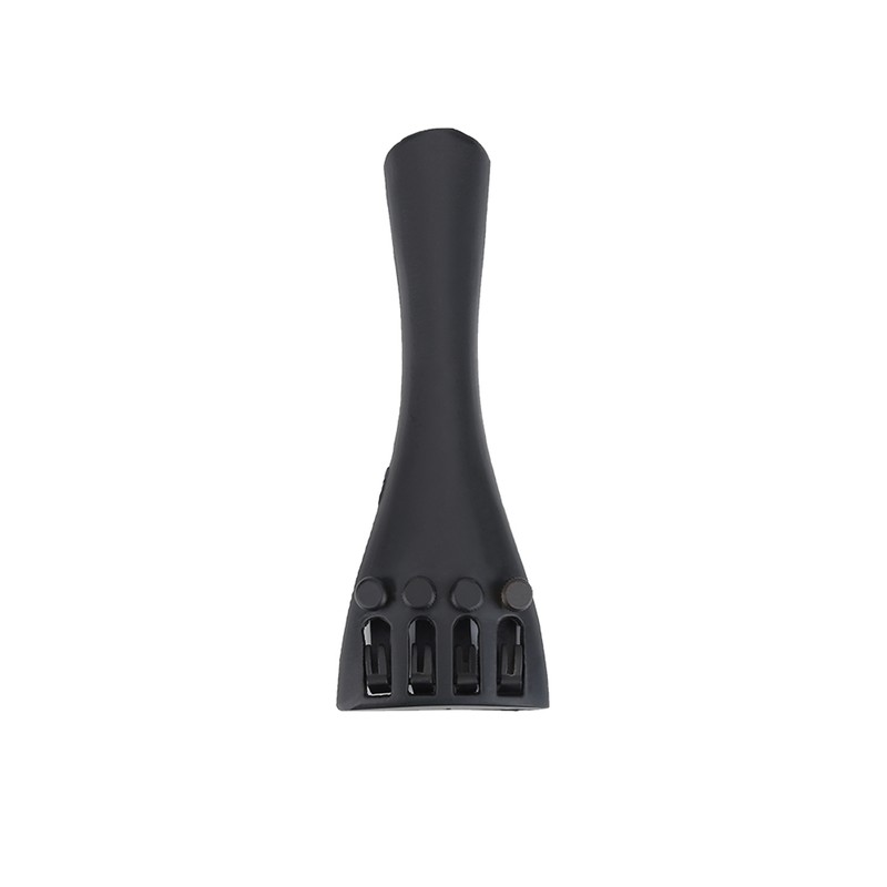 1Set Ebony Wood Violin Parts 4/4 Fittings Chinrest Pegs Tailpiece