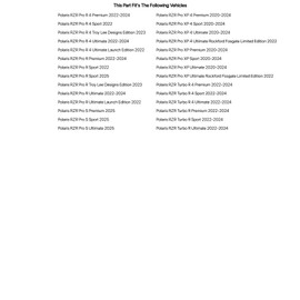 TUSK Upper Door Bags Front for Polaris RZR Turbo R Ultimate 2022-2024