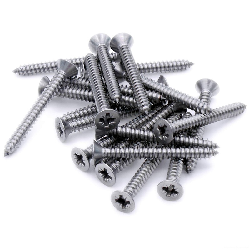 No.8 x 0.875 (4.2mm x 22mm) Pozi Countersunk Self-Tapping Screw