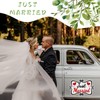 2 PCS Large Just Married Car Decorations, 13.9 x 8.8