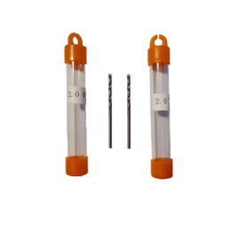 jjw-germany HSS-G Precision Wood Drill Bit Spiral Drill Diameter 2.0 mm Pack of 2