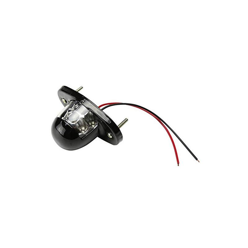 24V専用 LED 大型 ナンバー灯 ライセンスランプ 汎用モデル 6LED内蔵 ホワイト トラック 等