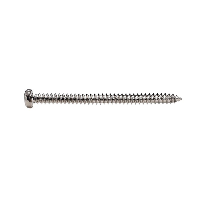 YJB PARTS Base Pickup Screws, Nickel, 4 Pieces (Made in