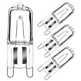 GMY G9 Halogen Bulbs 33W 230V for Table Lamp, 2700K Warm White Dimmable 300 Degree Halogen Lamps 4 Pack