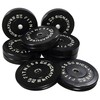 Fitvids 2" Olympic Bumper Plate Weight Plates with Steel Hub,