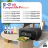 8 Pack GI-21 G3270 G3290 Ink Compatible with Canon GI21
