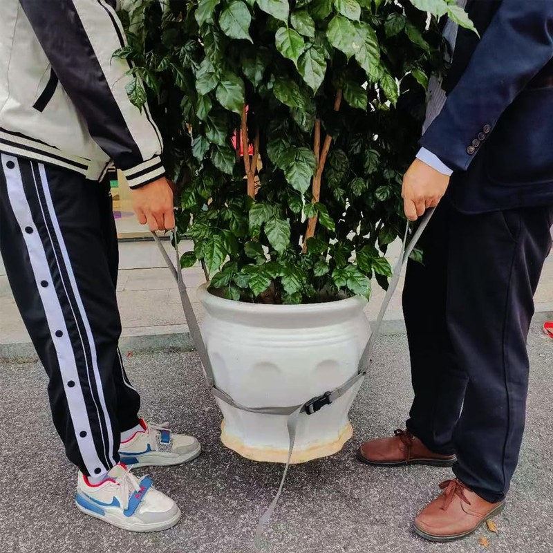 Potted Plant Mover and Lifting Straps for Garden, Landscaping Lifting