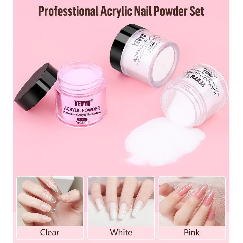 Acrylic Nail Kit with Drill and UV Light, Nail Kit