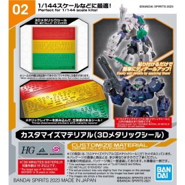Bandai 3D Metallic Seal (Customize Material)