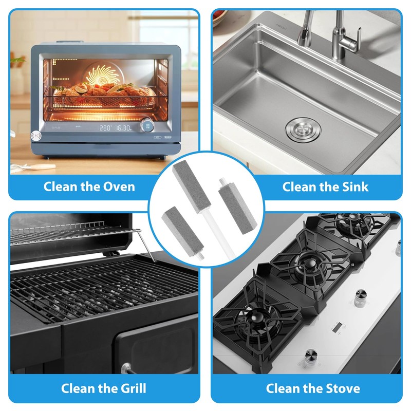 3 Pack Pumice Stone for Cleaning Gas Stove Grates &