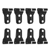 UOIENRT 8Pcs Black Door Hinge Cover Replacement for Jeep Wrangler