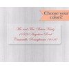 60ct - Return Address Clear Transparent Wedding Invitation Labels/Stickers/Seals (#316-C)