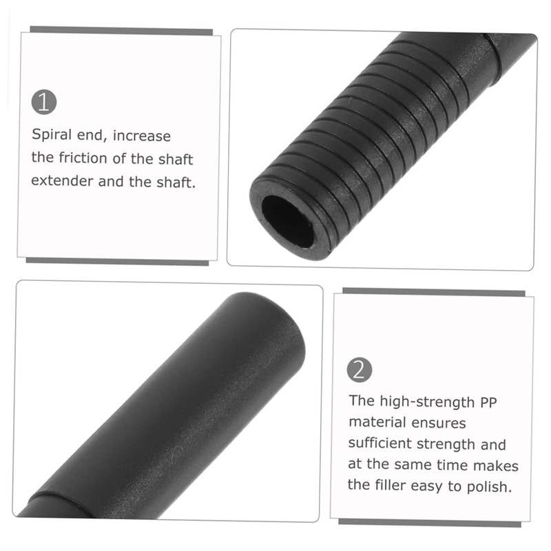 Gatuida 2Pcs Golf Club Shaft Extensions Portable Adjustable Extenders Replaceable