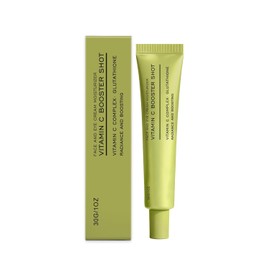 Vitamina C con Glutatión y Vitamina E, Sérum Facial Brillo y Antiarrugas, Tratamiento Unifica el Tono, Suaviza la Piel, Vitamin C Booster Shot