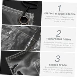 BIUDECO Salon Stylist Aprons Barber Apron Work Apron Work Adjustable Ribbon Tpu Oil-proof Apron