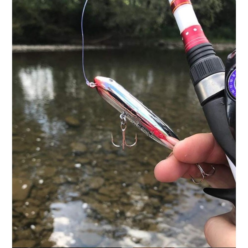 Heddon Lures X9225XBW Zara Puppy Fishing Lures, Black Shore Minnow,
