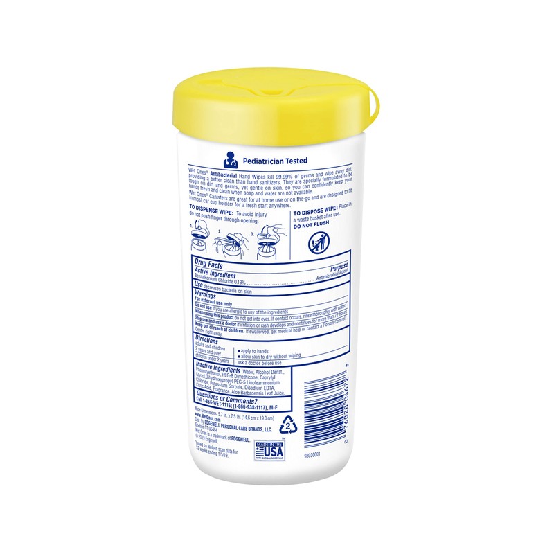 Wet Ones Antibacterial?Hand Wipes, Tropical Splash Wipes | Antibacterial Wipes,