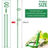Belit 8 Pack Small Plant Support Plant Stakes, Adjustable Garden