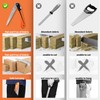 MINOVA Folding Insulation Hand Saw, 10 Inch Steel Blade Wavy