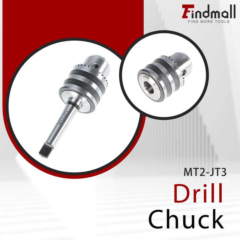 findmall 1/32-5/8 Heavy Duty Drill Chuck with MT2 Shank Chuck