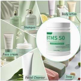 FSbbTaibanle 10.6 oz BTMS 50 Conditioning Emulsifier granules, 100% derived from plant-based，Ideal for Leave-in Conditioner, Lotions, Shampoos and More