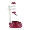 Pet Lift Drinking Fountain Food Automatic Feeding Dog Water Dispenser