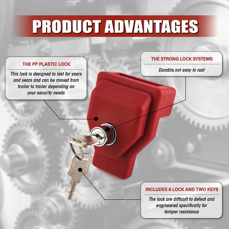 Yujanery Plastic, Glad Hand Lock,Keyed Alike, 3 Pack