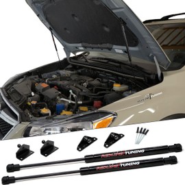 Redline Tuning 21-36007-02 Hood QuickLIFT Plus System Compatible with Subaru Crosstrek (All Black Components)