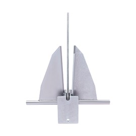 Gdrasuya10 Boat Anchor Kit 13lbs Fluke Style Anchor for Pontoons Boat Galvanized Steel Boat Portable Fluke Anchor Kit Marine Anchor Heavy Duty Anchor Kit with 5/16" Chain, Rope