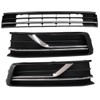 Sekeseauto 3PCS Front Bumper Lower Grille & Front Grill Fog