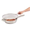 HIC Kitchen Splatter Screen, 18/8 Stainless Steel with Fine Mesh,