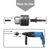 Mesee 1.5-13mm Capacity Drill Chuck Adapter Quick Change Converter with