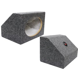 Absolute USA 6X9PKG 6 X 9 Inches Angled/Wedge Box Speakers, Set of Two (Grey)