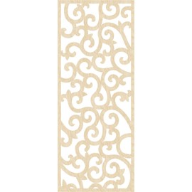 Ekena Millwork WALW28X70X0375IRVBI Irving Decorative Fretwork Wood Wall Panels, 27 3/8"W x 69 3/8"H, Birch