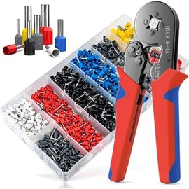 Sendowtek Kit de Terminales para Cable, Alicates Alambre Engarzado(1200pcs)
