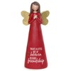 Feather & Grace Angel Figurine Heavenly Friendship Guardian Angel Xmas