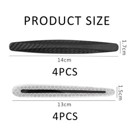4 Car Door Side Protectors, 4 Car Handle Anti-Collision Strips, Car Bumper Protection Strips, Car Door Protection Strips, Edge Protection Strips