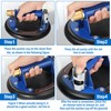 8" Glass Suction Cup, 2 Pack Vacuum Suction Cups with