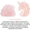 Artistone Rose Quartz Crystal Unicorn Statue 2 Inch Carved Crystals