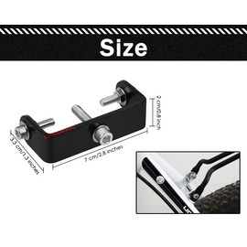 SCSpecial Bike Rear Rack Mount Adapter (Black)