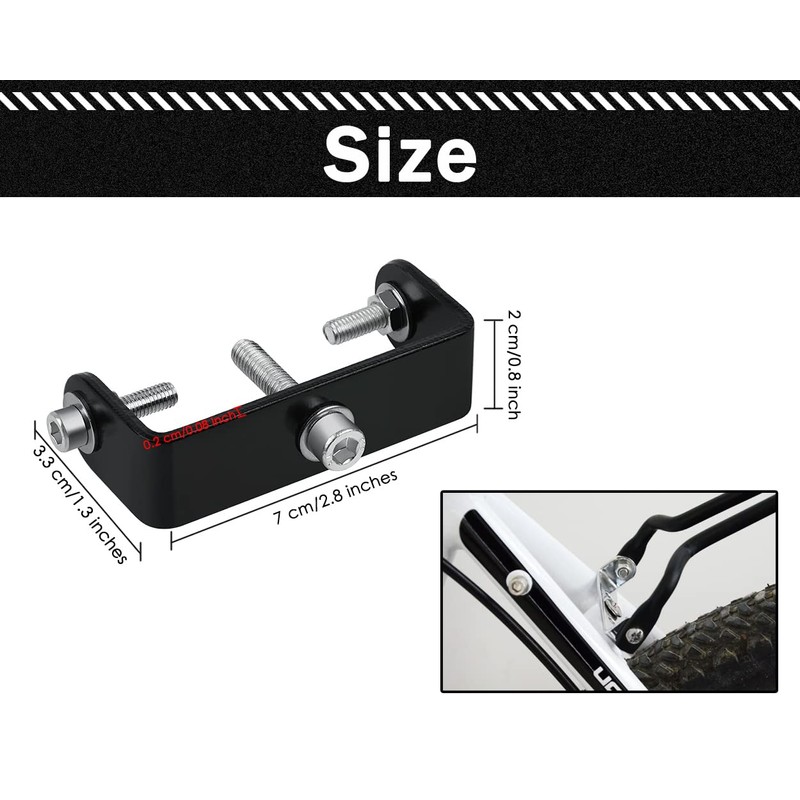 SCSpecial Bike Rear Rack Mount Adapter (Black)