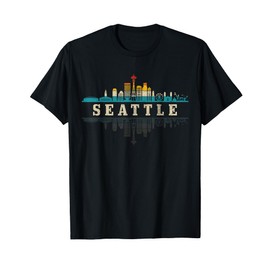 Seattle Skyline Washington Vintage Pride T-Shirt