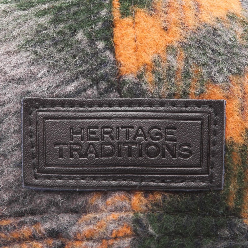 Heritage Traditions Mixed Check Coloured Baseball Cap Hat (Green)