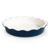Pie Dish, by Kook, Round Pie Pan/Plate, Deep Dish, Ruffled