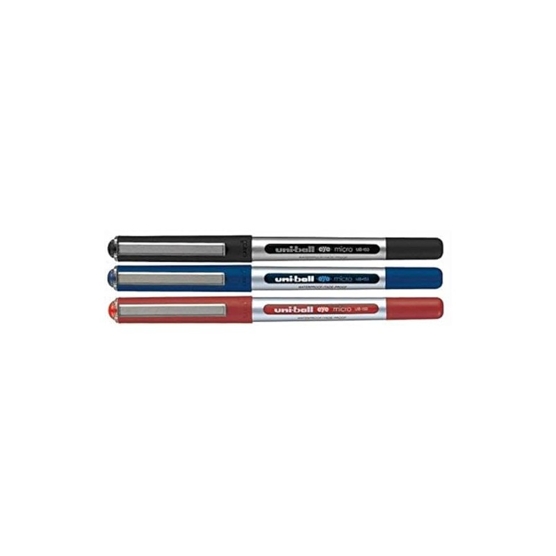 Uni-Ball UB-150 Eye Micro gemischt 3 Stück [1 x schwarz,