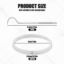 10 Pcs Silicone Gaskets with Circle Crochet for Keurig Stainless Steel Refillable K Cup, Reusable Gasket Ring Replacement Silicone Seals for Keurig Reusable k Cup Coffee Filter