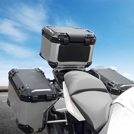 Motorcycle Rear Trunk Backrest, Universal Motorbike Rear Tail Top Box/Case Backrest Cushion PU Protection Buffer Pad, Trunk Protection Pad