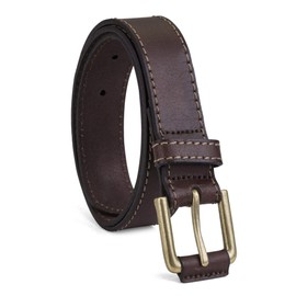 Timberland Big Boy's Leather Belt for Kids Accessory, brown (vintage), Large